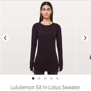 #115-LULULEMON- Sit In Lotus Sweater